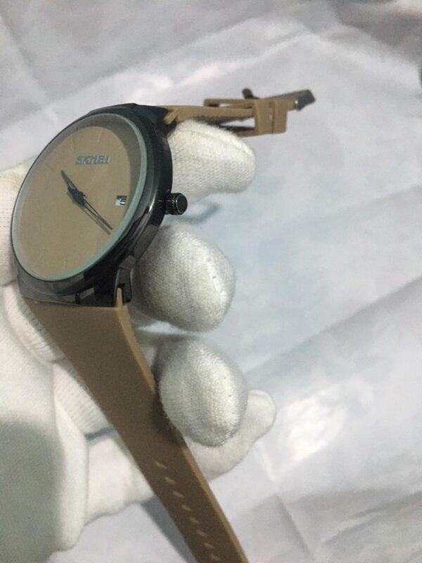 SKMEI simple Watch for Man's Pure Rubber Strap with Date display - Image 2