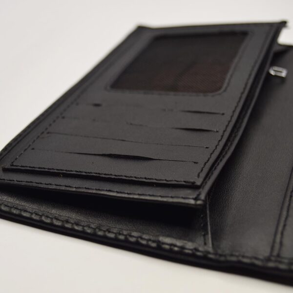 Medium Long Wallet  Black - Image 3