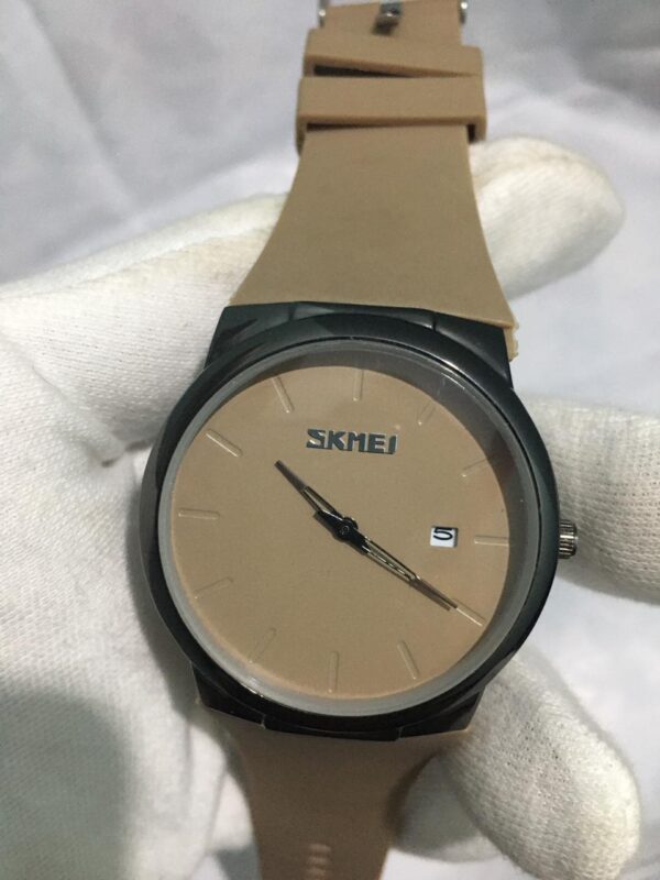 SKMEI simple Watch for Man's Pure Rubber Strap with Date display